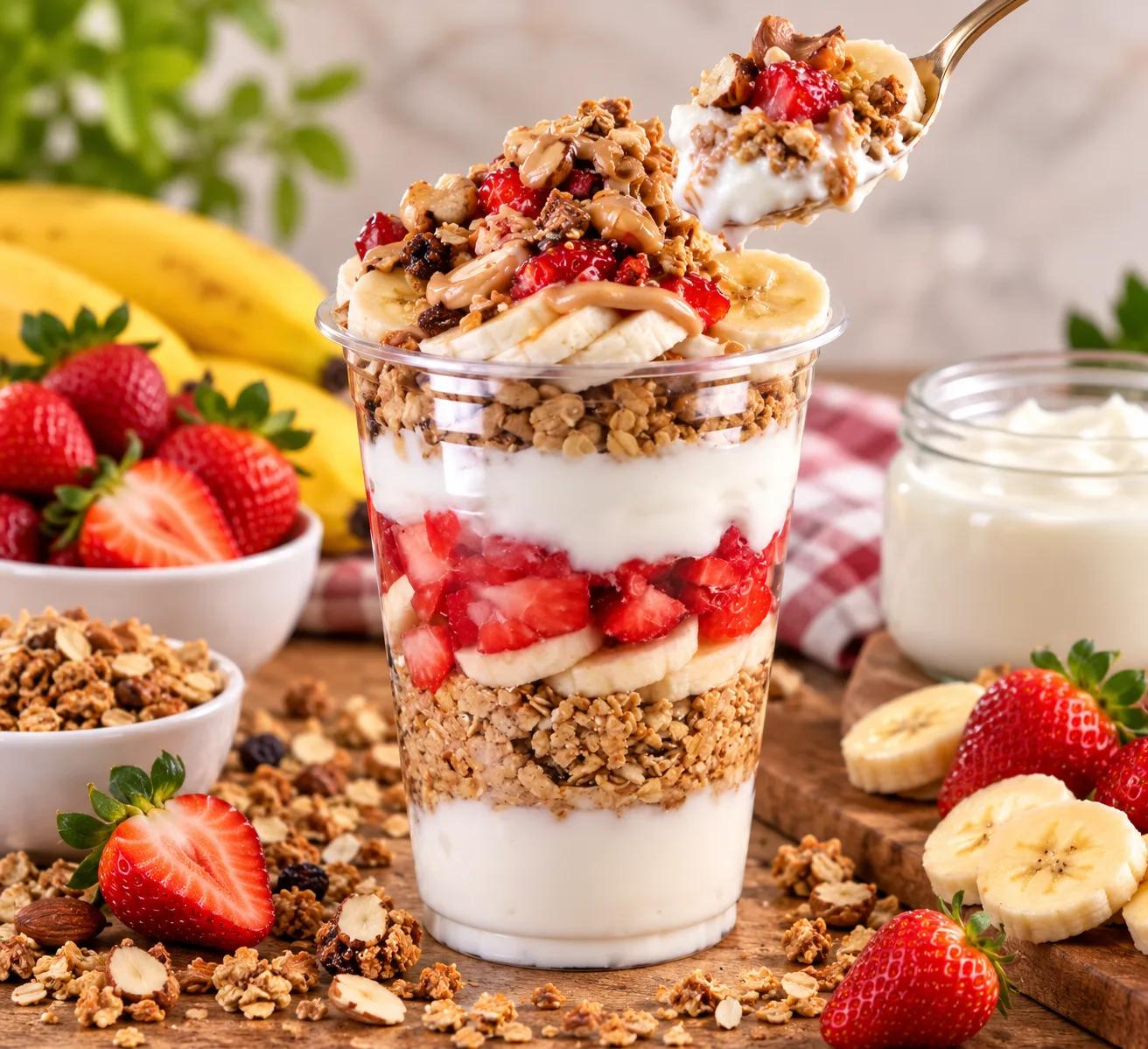 Granola con Yogurt y Frutas
